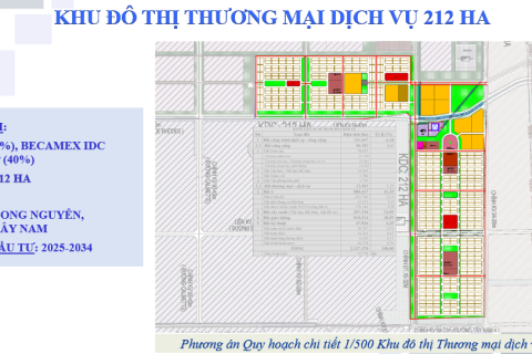 KHU ĐÔ THỊ THƯƠNG MẠI DỊCH VỤ 212 HA